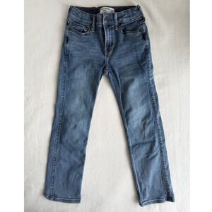 Abercrombie Kids Straight 7/8 Medium Wash Blue Jeans‎ Classic Casual Denim